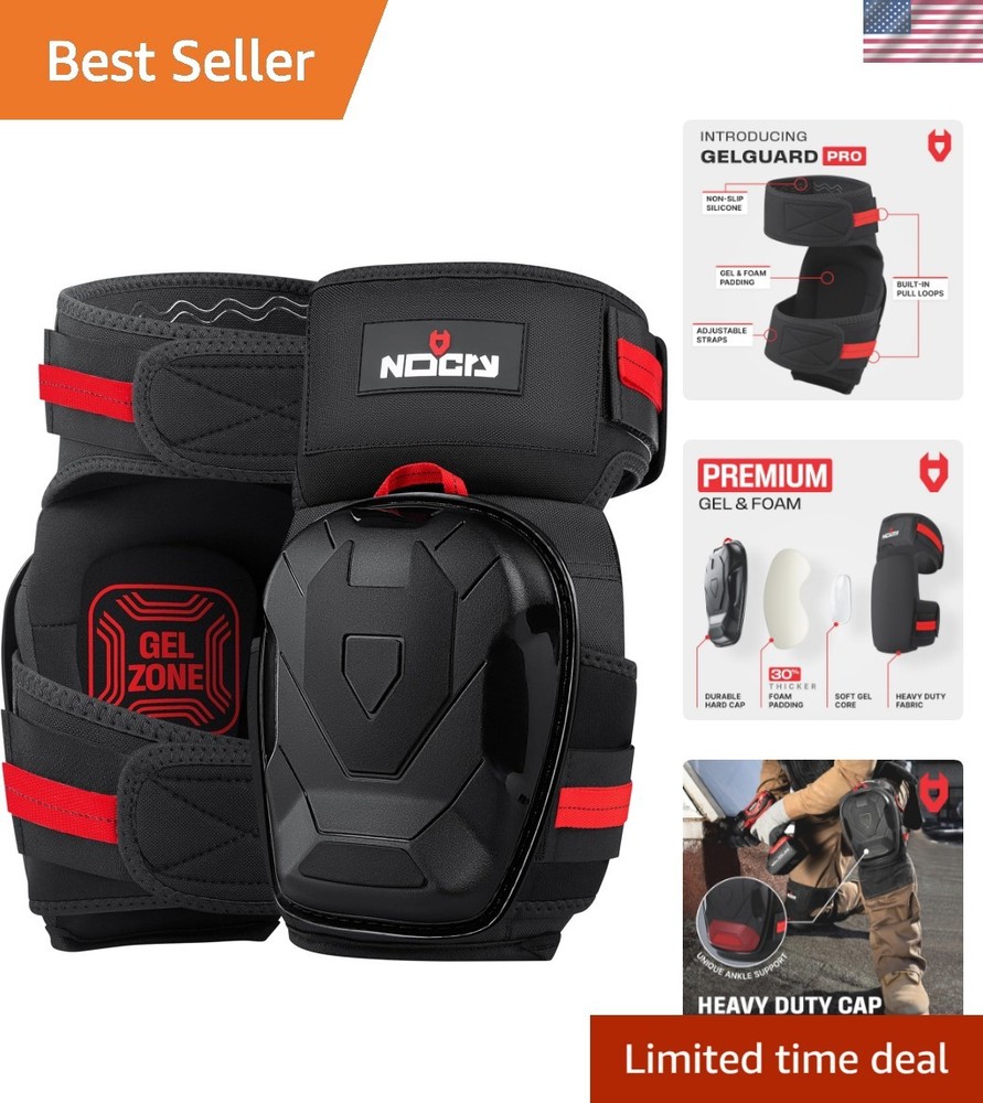 Professional Work Knee Pads for Men Construction with Ankle Support and Heavy…