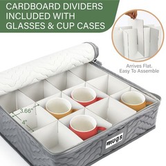 China Storage Containers Quilted 5 Piece Set Chinaware Dinnerware Storage Case