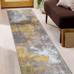 Rugshop Carpet Runners for Hallways Modern Distressed Abstract Non Slip Rugs 2×7