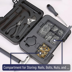 Bates- Household Tool Kit, Small Tool Kit, Tool Set for Home, Small Tool Box Set