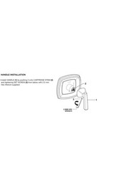 American Standard T018500.002 Edgemere Chrome Shower Valve Trim Kit (New) Qty-1