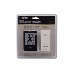 Taylor Digital Thermometer Plastic Black 7.68 in 1730