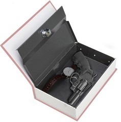 9.5″ x 6.3″ x 2.3″ & 1.4 pounds Book Safe with Key Lock, hidden safe,Metal Bu…