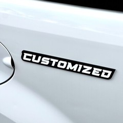 Custom Car Emblem Badge MULTI COLOR Customized Text Names