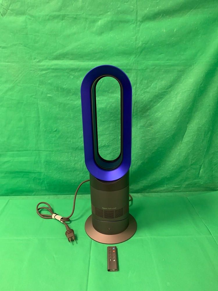 Dyson AM09 Hot + Cool Fan Heater – Iron/Blue