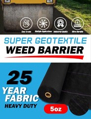 Super Geotextile Professional 5oz Geotextile Weed Barrier – Landscape Fabric