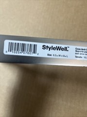 StyleWell 6.5 in. x 9 in. Satin Nickel Cove Arch Decorative Shelf Bracket