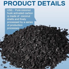 20 Lbs Bulk Activated Charcoal – Coconut Hull GAC 10-18 Mesh for Water & Air