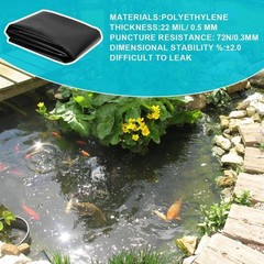 20 Mil Pond Liner – 10×13 Ft Rectangular Heavy-Duty Plastic Solution
