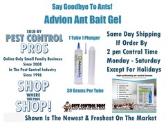 1 Tube Advion Ant Control Bait Gel Kill Argentine , Black , House Pavement etc.