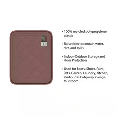 Brown 19.75 In. X 15.5 In. All-Weather Boot Tray