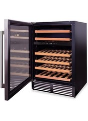 46 Bottle Wine Cooler, Dual Zone, 23.5-Inch Wide, Stainless Steel