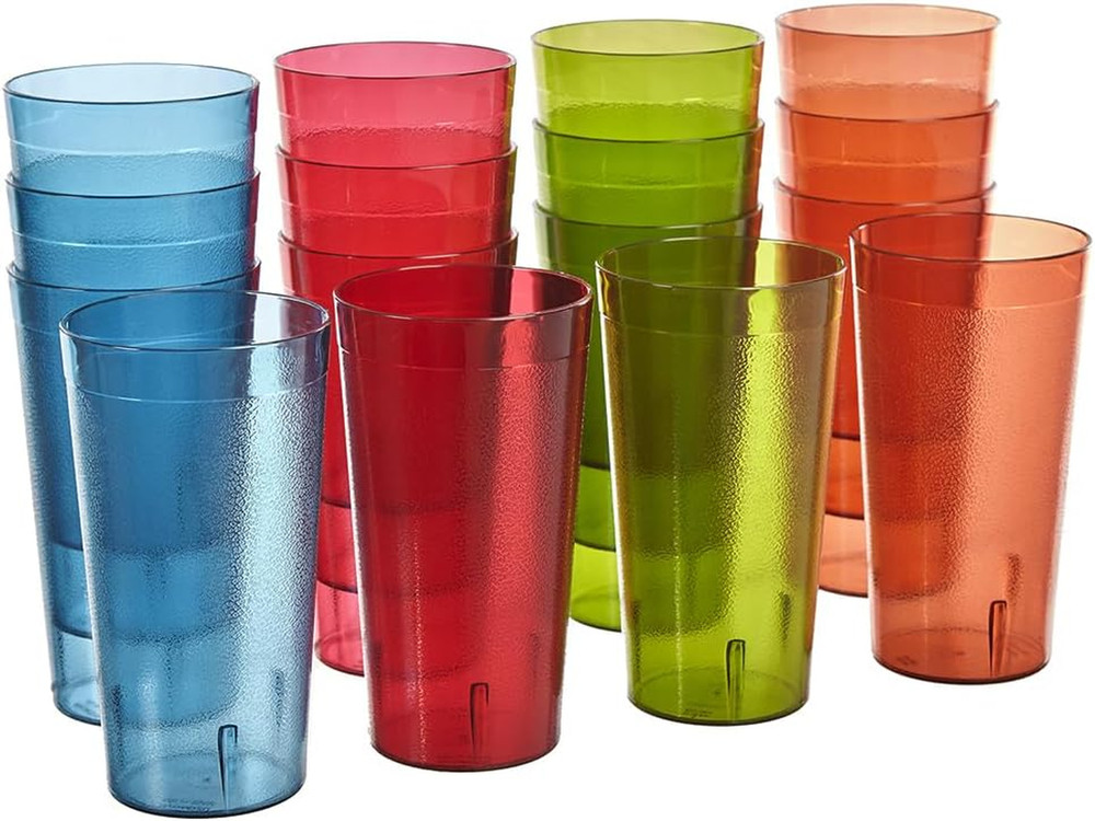 Cafe Break-Resistant Plastic 20Oz Restaurant-Quality Beverage Tumblers | Set Of
