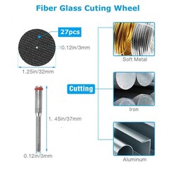 50x Diamond Cutting Wheel For Dremel Rotary Tool Die Grinder Metal Cut Off Disc