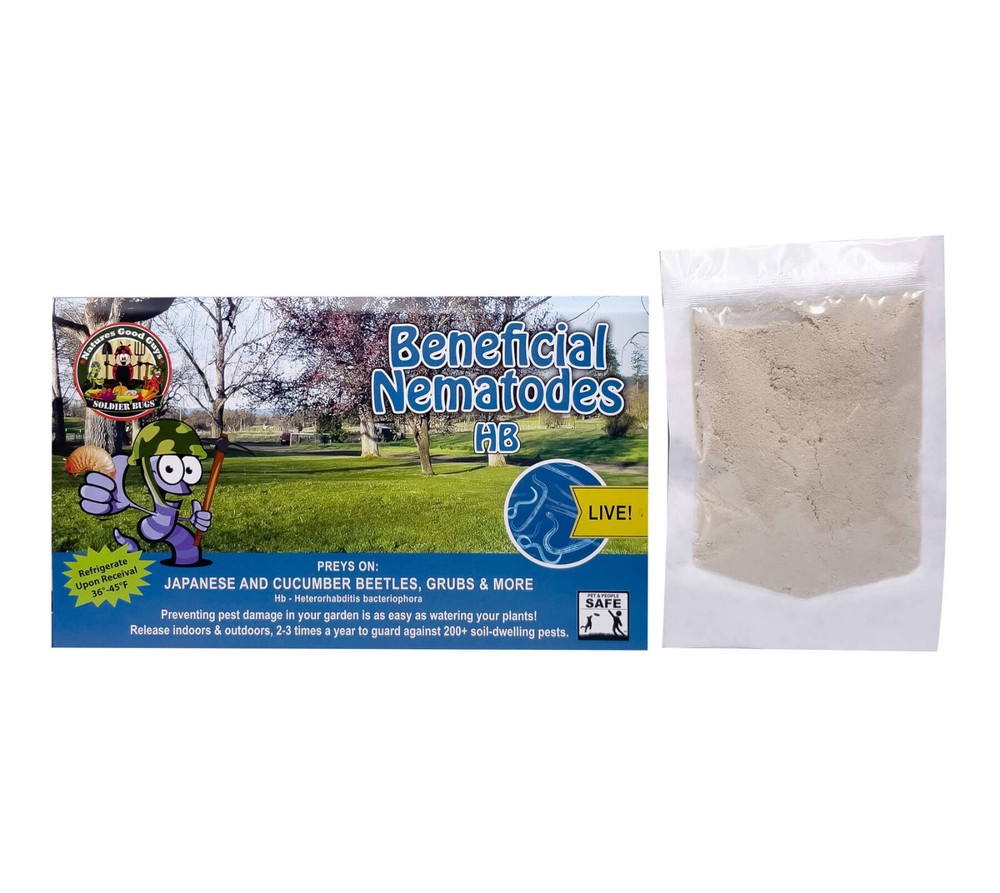 25 Million Beneficial Nematodes HB – Targets Beetles, Grubs & More