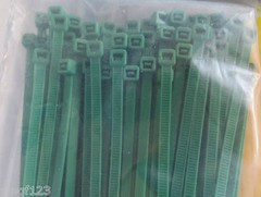 100pcs Cable tie nylon zip lock 4 x 200mm ~ 8 in inch with 10 color 50 lbs