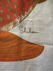 Alfred Shaheen Hand Painted Koi Textile Panel 45″ X 26.5″ Signed Mid Century