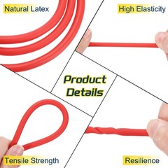 PATIKIL 26 Ft(8M) Red Latex Rubber Tubing, 1/16″(1.6mm) ID x 1/8″(3.2mm) OD f…