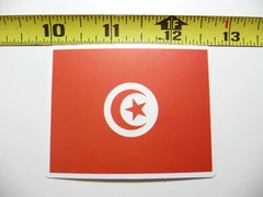 TUNISIA FLAG SMALL STICKER DECAL COUNTRY PRIDE NATION GOVERNMENT FUNNY