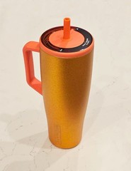 BruMate BrüMate Era 40 oz. Showtime Taylor Swift orange metallic tumbler straw