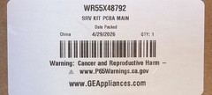 GE WR55X48792 Service Main Control Board Genuine OEM New