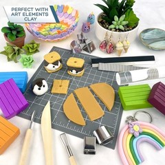 Polymer Clay Non-Stick Baking Mat Oven Safe Work Surface W/ Measuring Grid New
