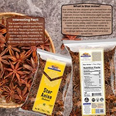 Rani Star Anise Seeds, Whole Pods (Badian Khatai) Spice 1.75oz (50g)