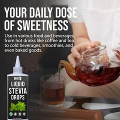 WHYZ Liquid Stevia Drops 8oz Plant-Based, Zero Calorie Sweetener, 1,183 Servings