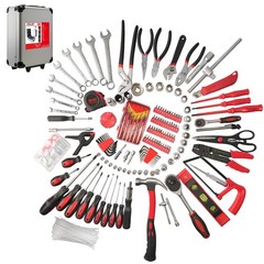 515 PCS General Household Tool Kit Aluminum Trolley Case Tool Set with Wheel