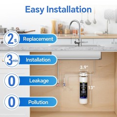 Stokk UC50 Under Sink Water Filter, Reduces Lead, Chlorine, Bad Taste & Odor New