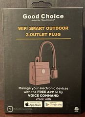 Good Choice Wi-Fi Smart Outdoor 2-Outlet Plug No Hub Required Apple/Google NIB