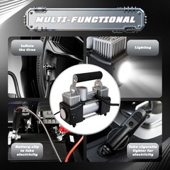 150 PSI Digital Display Tire Inflator Car Air Pump Compressor Portable Auto 12V