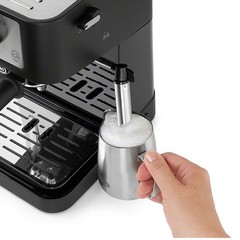 DeLonghi 33.8 Ounces Semi-Automatic Espresso Machine Black Stilos 15-Bar