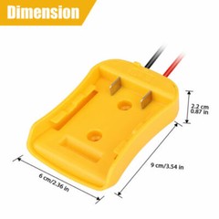 Power Connector DIY Battery Adapter Holder Dock For DeWalt 18V/20V Max Battery
