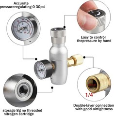 Beer Keg Tap CO2 Charger Brand Ball Lock Beer Faucet Mini Gas regulaor Kit