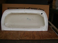 Porcher by American Standard Toilet Tank Lid Unusual Fancy Tray Style White 5C
