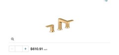 Kohler Wide Spread Taut Bathroom Sink Faucets Gold Finish New Open Box 2-Handle