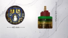 Gerber Plumbing Style 95-154 Single Lever Cartridge, Green & Red, Safe-Temp II