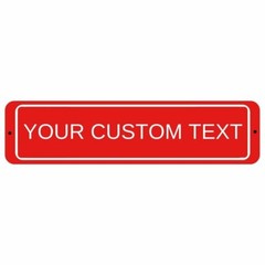 Custom Personalized Aluminum Street Sign Outdoor Indoor Great Gift for Everyone