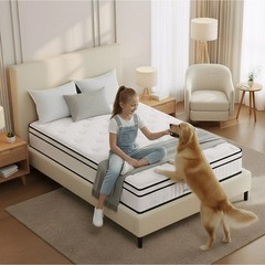 CHITA Hybrid Mattress with Pocket Springs, Motion Isolation ( Medium Firm)