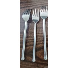 Gourmet Settings Exotique Platinum Flatware 3pc 2-Salad 1-Dinner Wavy Forks