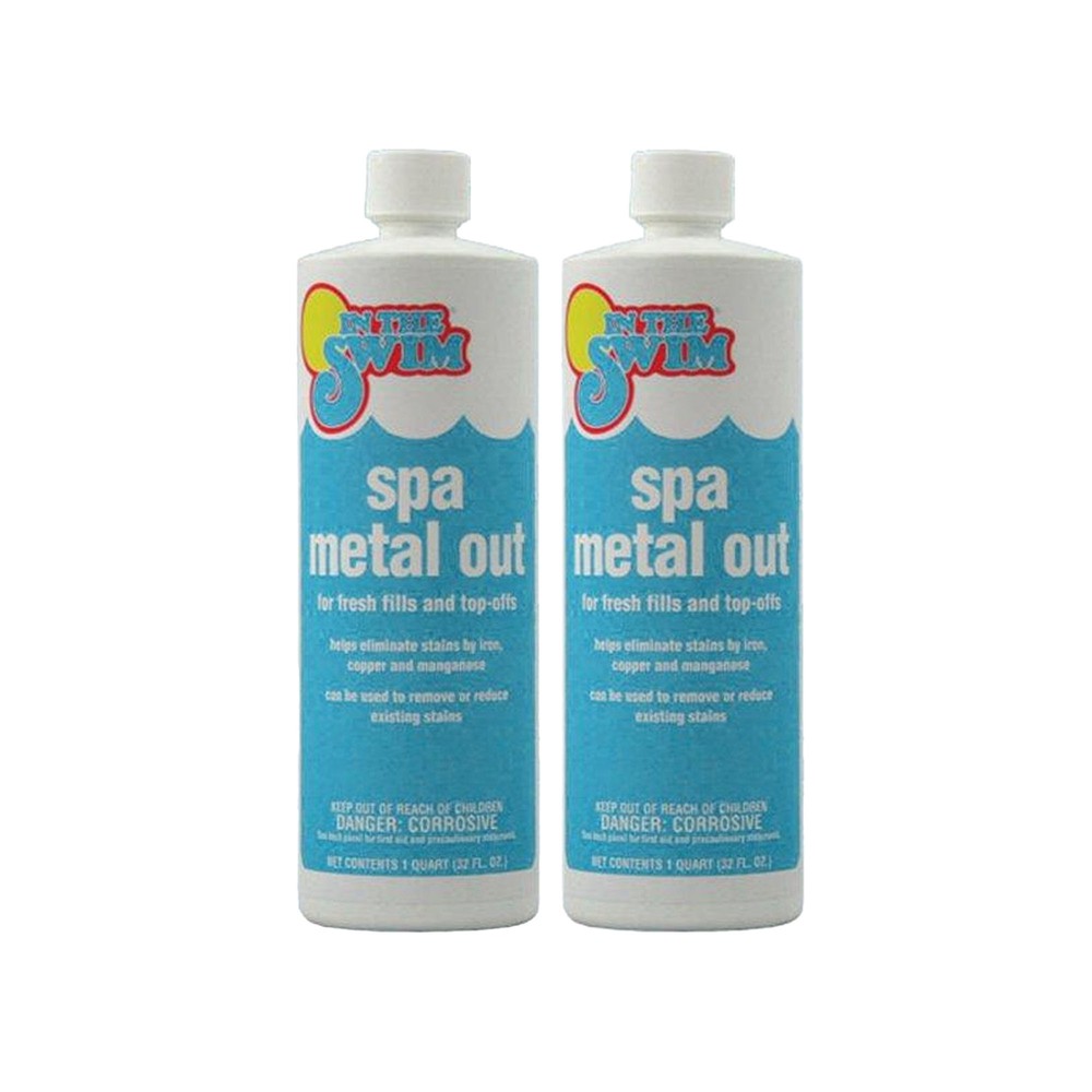 In The Swim Spa & Hot Tub Metal Out – 1 Quart for Clearer, Stain-Free Water – 2