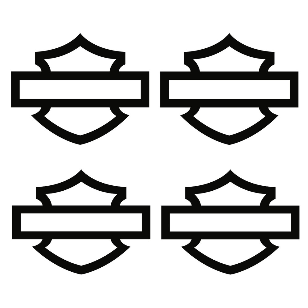 Harley Bar and Shield sticker vinyl decal Road Glide – 2 pack