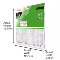16 X 20 X 1 In. Standard Pleated Furnace Air Filter FPR 5, MERV 8 (3-Pack)