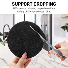 Sustainable 6 Pack new Charcoal Filters for Long-Lasting Compost Odor Control