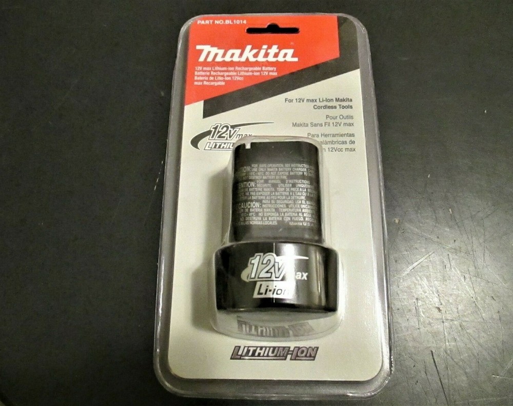 NEW Genuine OEM Makita 10.8V – 12V Volt Max Lithium-Ion Li-Ion Battery BL1014