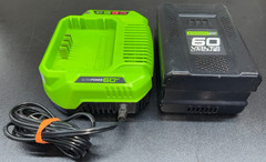 Greenworks Pro 60v Battery LB60A00 & Charger CAC801