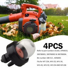 4 Packs Primer Bulb Pump Bulbs for Homelite Echo Stihl Poulan Craftsman chainsaw