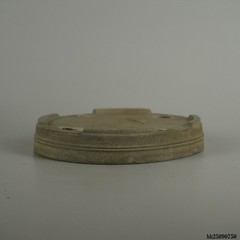 Shohin Bonsai Pot Shibakatsu Unglazed Grey Oval 15.3cm 6.02in Vintage Tokoname