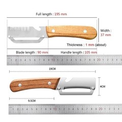 Stainless Steel Vegetable Peeler Kitchen Tool Wooden Handle Slicing Fruit Potato